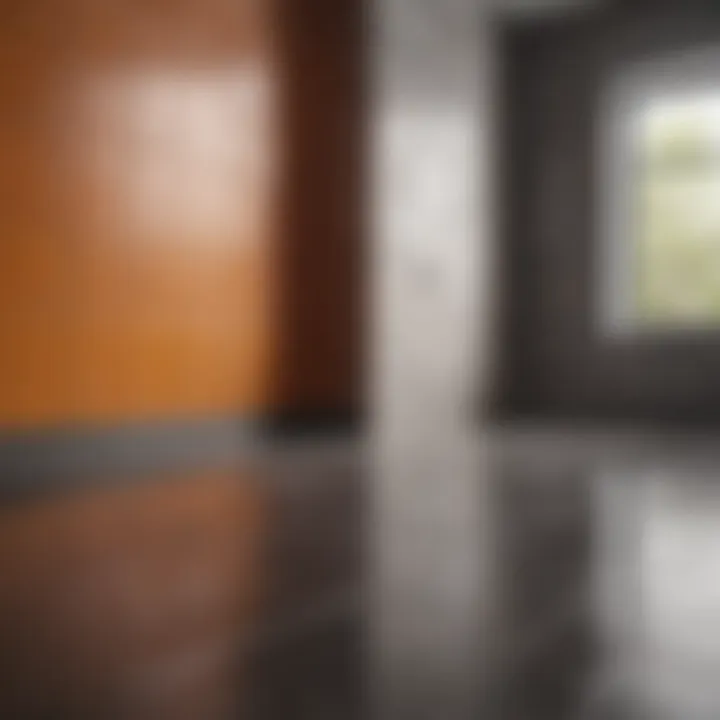 Before and after cleaning comparison of bathroom tiles