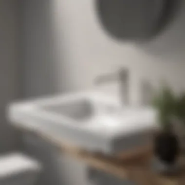 Modern Aesthetics of ADA Approved Sinks Elegant ADA approved bathroom sink design showcasing modern aesthetics and functionality.
