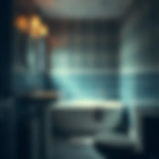 Diagnosing water damage in a bathroom