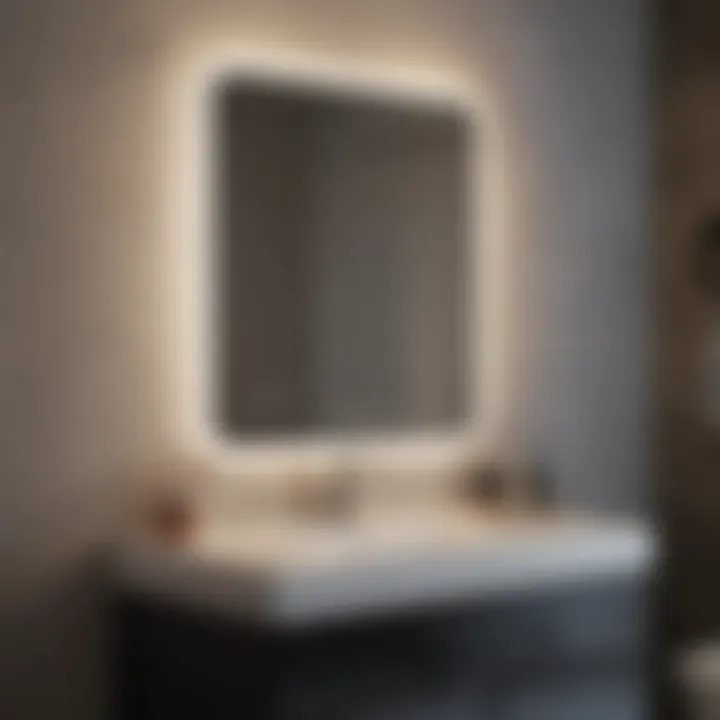 Sleek modern bathroom vanity light with a minimalist design