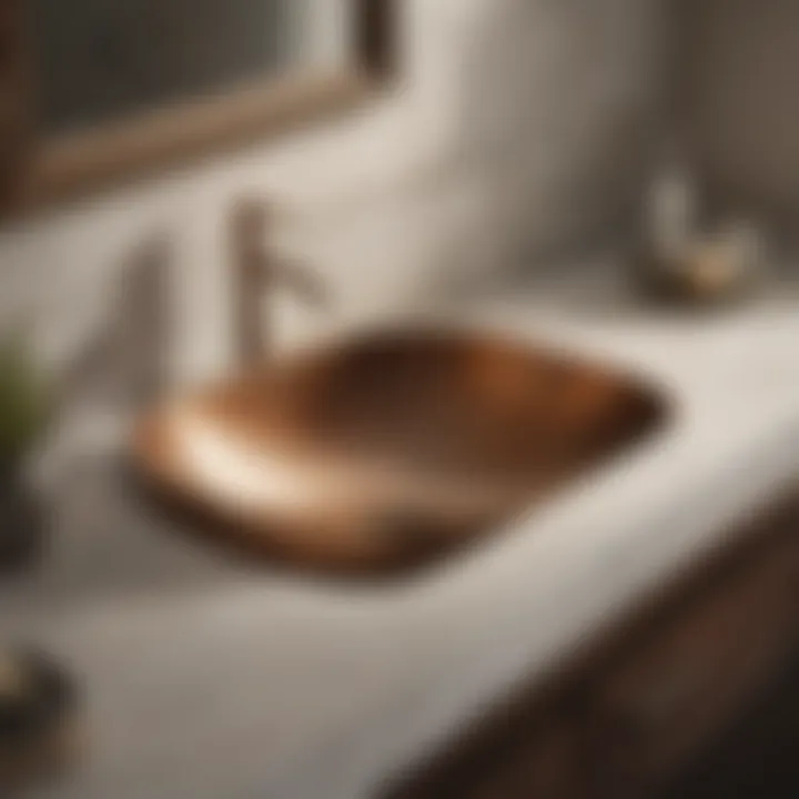 Diverse styles of artisan sinks displayed in a modern setting