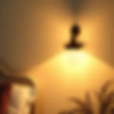 Artistic Wall Lamp Adding Elegance to Bedroom Decor Artistic wall lamp design enhancing bedroom decor