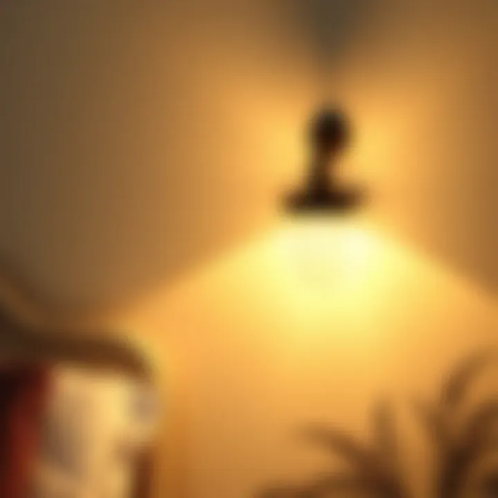 Artistic Wall Lamp Adding Elegance to Bedroom Decor Artistic wall lamp design enhancing bedroom decor