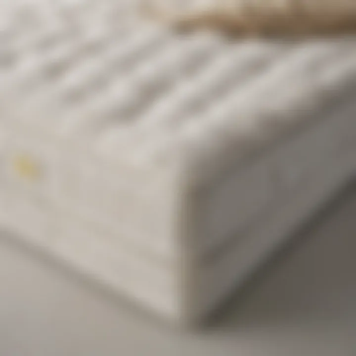 Showcasing the interior layers of an IKEA mattress