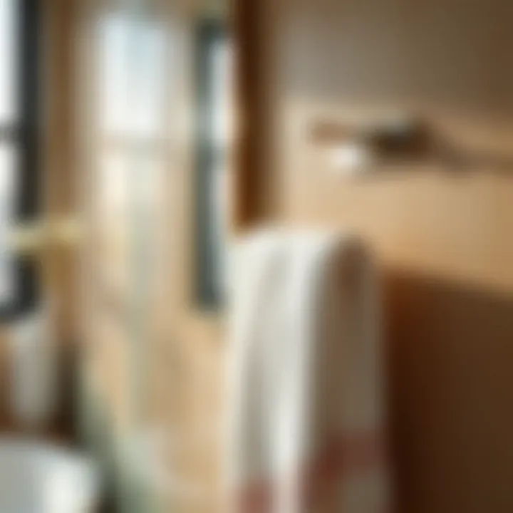 Innovative wall-mounted towel bar maximizing small space efficiency