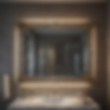 Sophisticated Illumination Above Mirrors Elegant bathroom lighting above a mirror