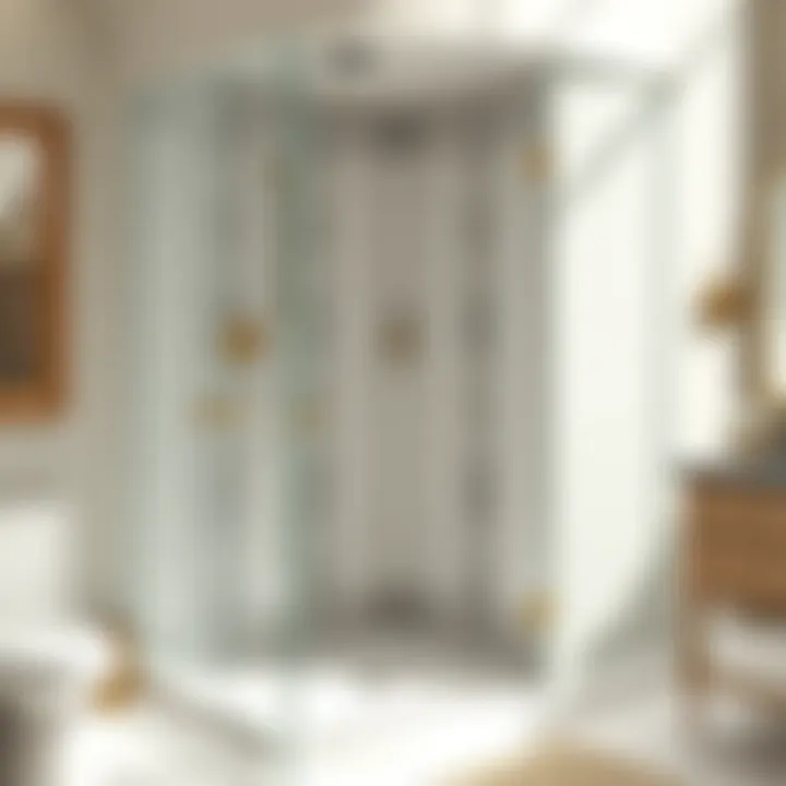 Elegant Frameless Glass Shower Door Elegant frameless glass shower door