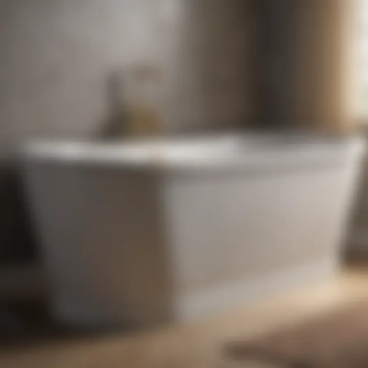 Diagram illustrating different types of bathtub mortar