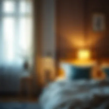 Softly glowing LED lights creating a tranquil atmosphere