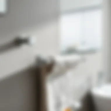 Elegant stainless steel grab bar installed in a modern bathroom