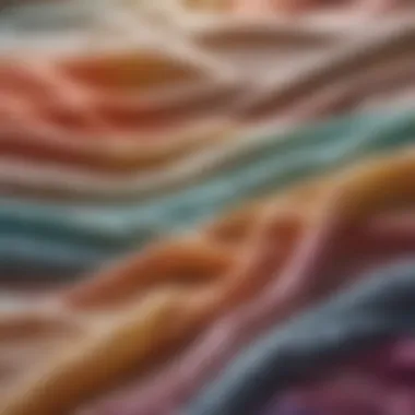 Variety of Fabric Stains An array of stains on fabric showcasing different colors and textures