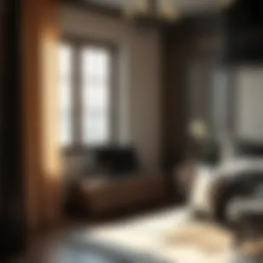 Stylish black textiles enhancing comfort and sophistication