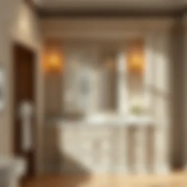 Customizable built-in bathroom cabinet with personalization options