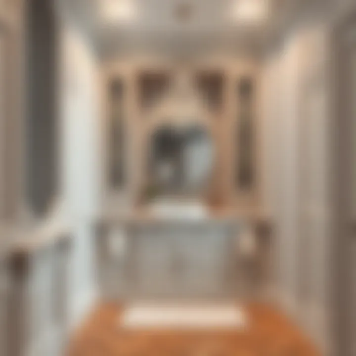 Compact built-in bathroom storage maximizing small spaces