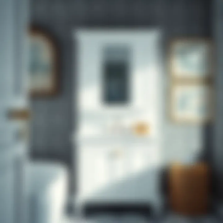 Compact Bathroom Cabinet for Small Spaces Compact bathroom cabinet designed for small spaces with smart storage solutions