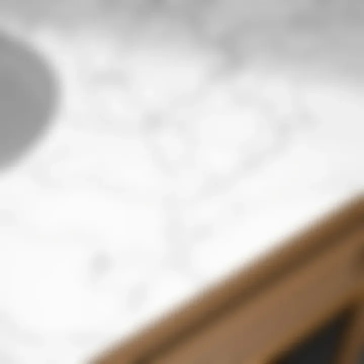 The Beauty of Veining Close-up of Carrara marble's intricate veining