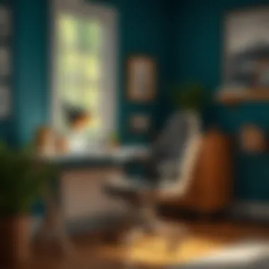 Creating an Appealing Workspace Home office workspace featuring an aesthetically pleasing chair