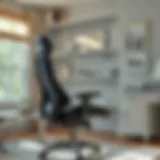 Ergonomic home office chair showcasing lumbar support