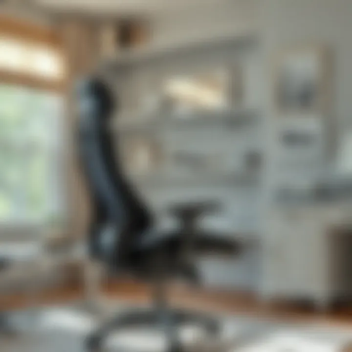 Ergonomic Design for Enhanced Support Ergonomic home office chair showcasing lumbar support