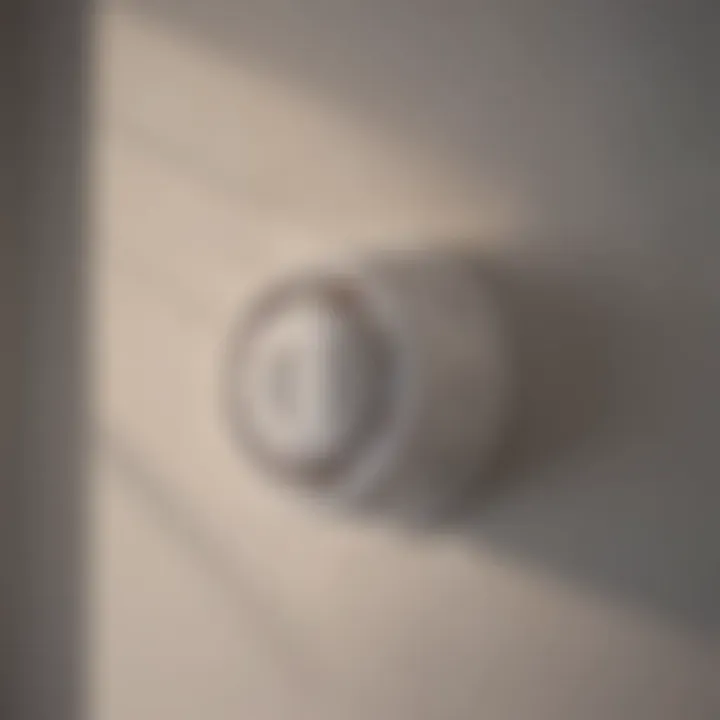 A high-tech smoke detector designed for bedroom use