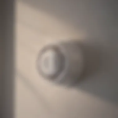 High-Tech Smoke Detector for Bedrooms A high-tech smoke detector designed for bedroom use