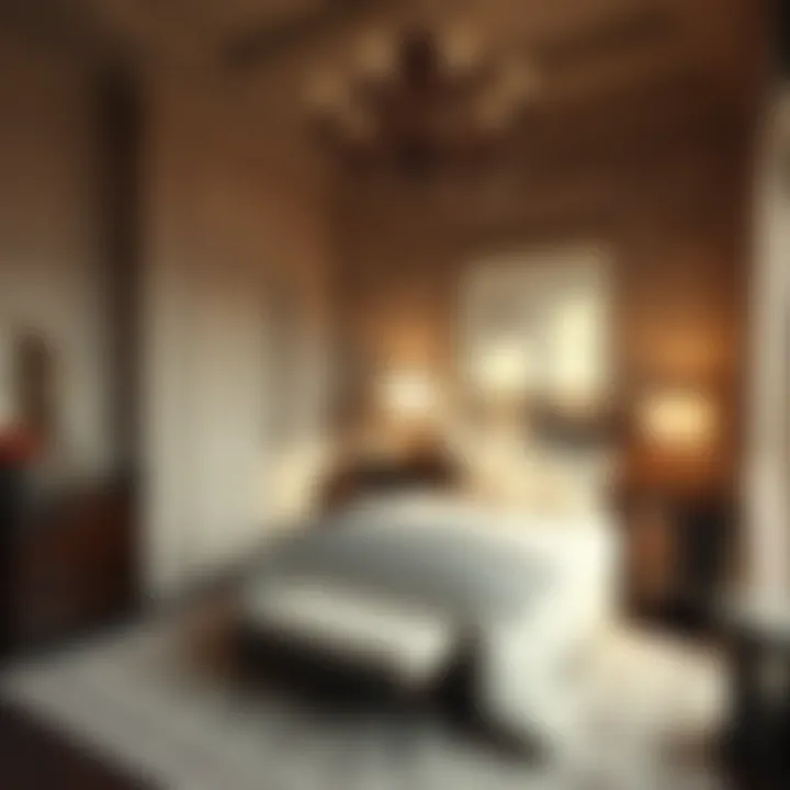 Elegant small bedroom using neutral tones