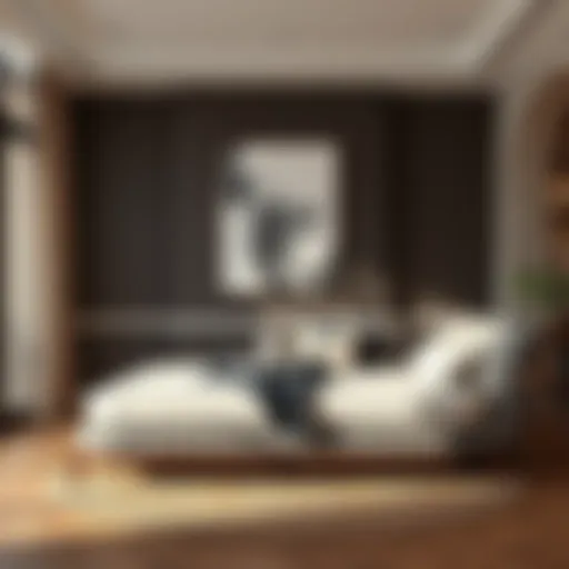 Elegant daybed in a modern living space