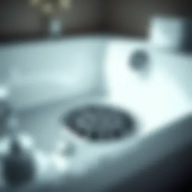 Detailed overview of a standard bathtub drain