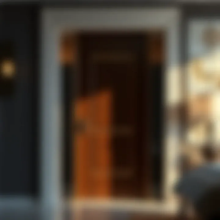 Sleek Design of Fiberglass Doors Modern fiberglass door with sleek design