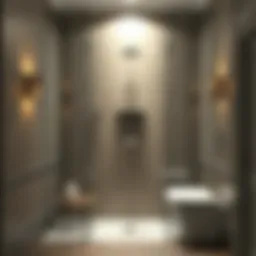 Elegant shower design replacing a bathtub