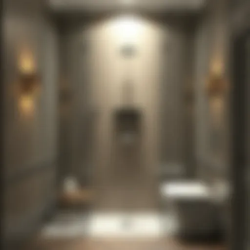 Elegant shower design replacing a bathtub