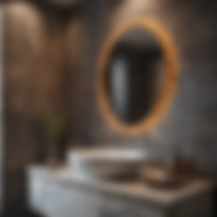 Showcase of trending materials and textures used in bathroom renovation