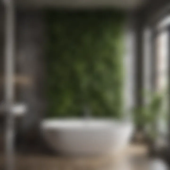 Incorporating greenery into bathroom decor