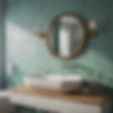 Soothing color palette for bathroom decor