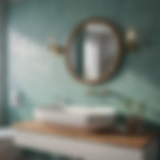 Soothing color palette for bathroom decor