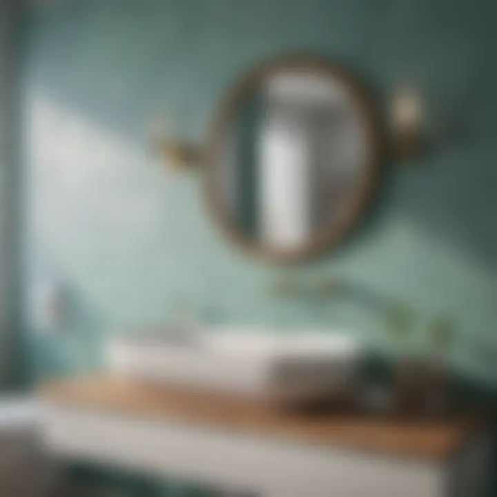 Soothing color palette for bathroom decor