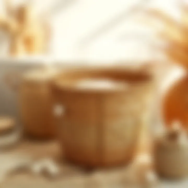 Natural Materials and Aesthetic Appeal Aesthetic curved laundry basket made of natural materials