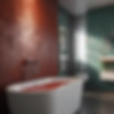 Stylish color palette for bathroom decor