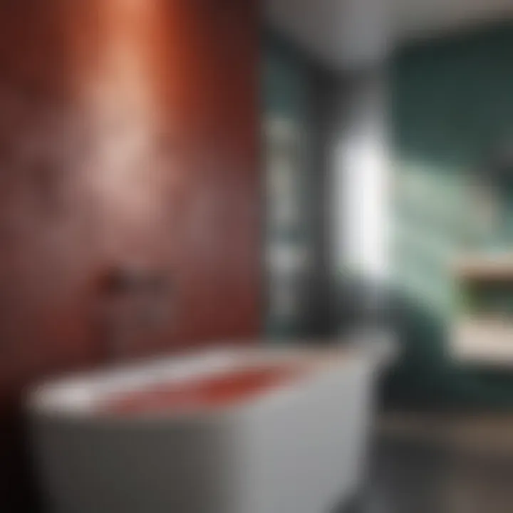 Stylish color palette for bathroom decor