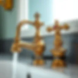 Elegant Delta Victorian faucet showcasing intricate detailing