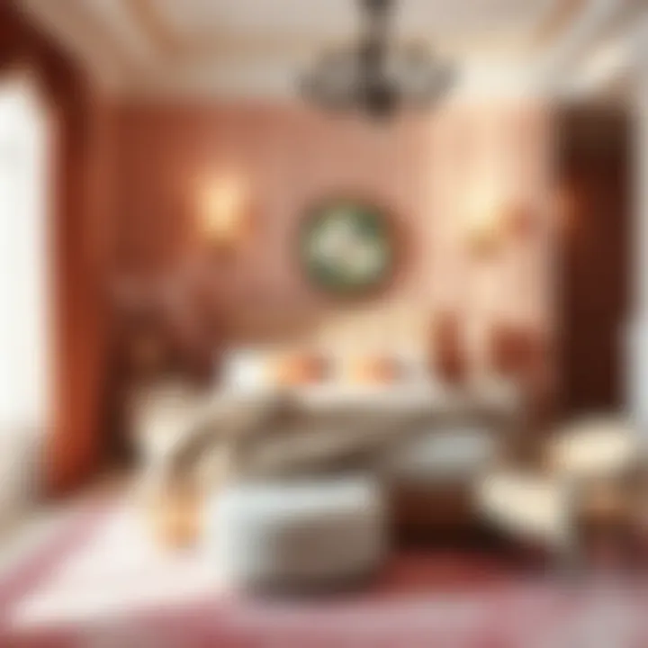 Harmonious Color Palettes in Bedroom Design Elegant bedroom design showcasing harmonious color palettes