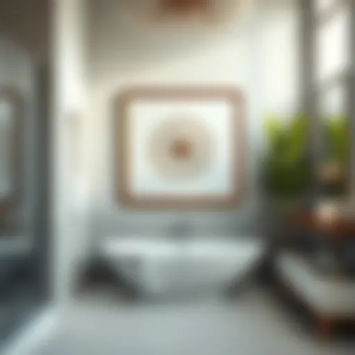 Elegant Wall Art for Bathrooms Elegant wall art in a bathroom setting