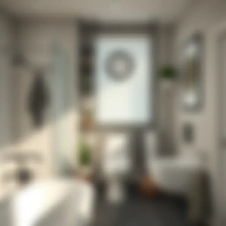 Functional Shelving Solutions for Bathrooms Functional shelving providing storage in a bathroom