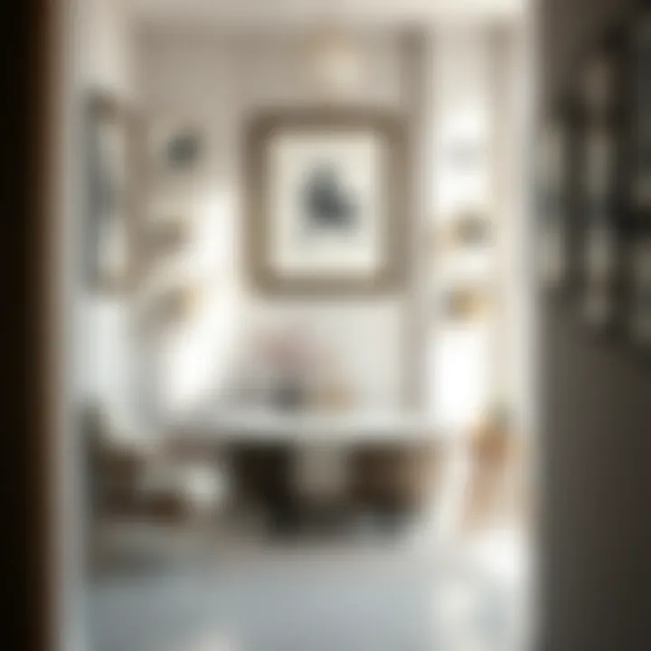 Unique Framed Prints for a Serene Bathroom Unique framed prints creating a serene atmosphere