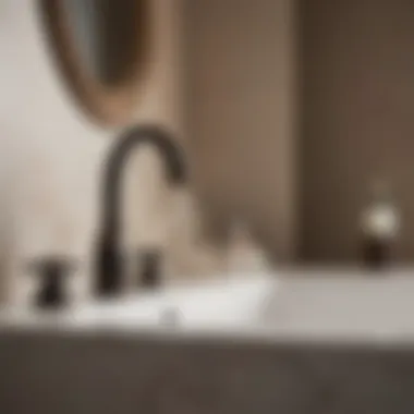 Elegant oil rubbed bronze faucet in a luxurious bathroom setting