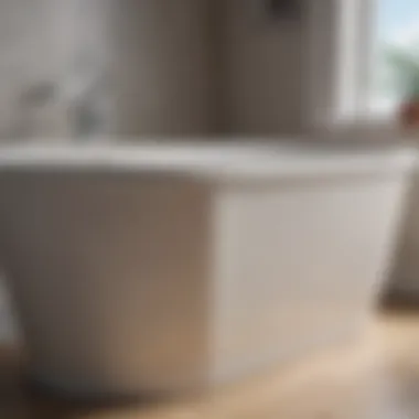 Close-up of high-quality materials used in a bathtub