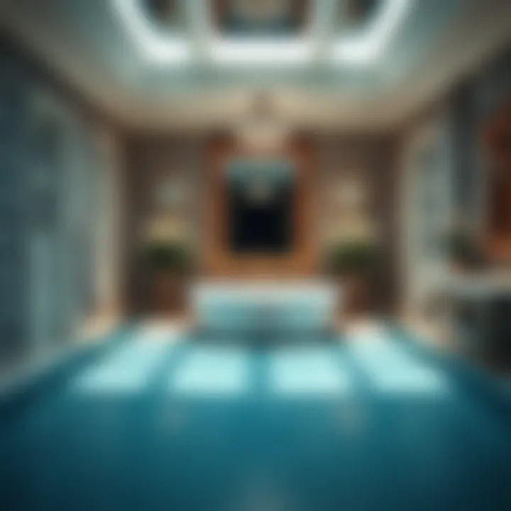 Elegant Bathtub Oasis Luxurious bathtub surrounded by elegant decor
