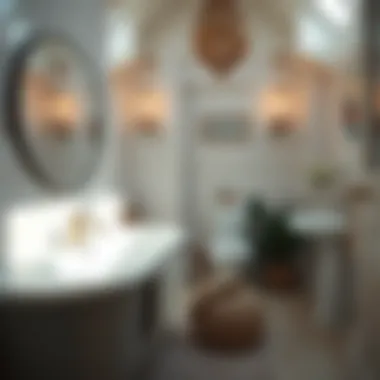 Cozy Bathroom Retreat Cozy bathroom retreat showcasing harmony between heating, lighting, and decor