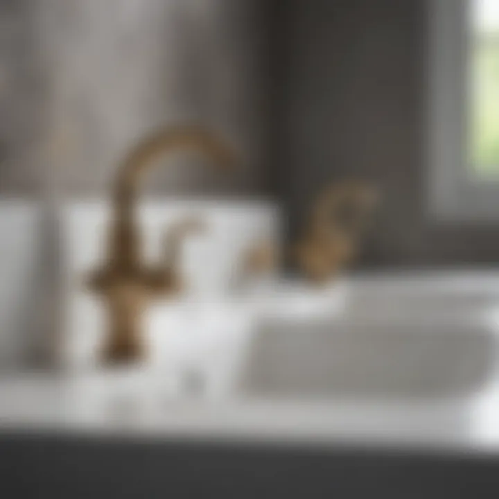 Variety of bathroom faucet styles displayed together