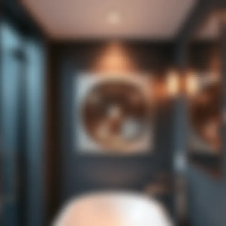 Modern Bathroom Heater Vent Modern bathroom heater vent integrated into a stylish bathroom design